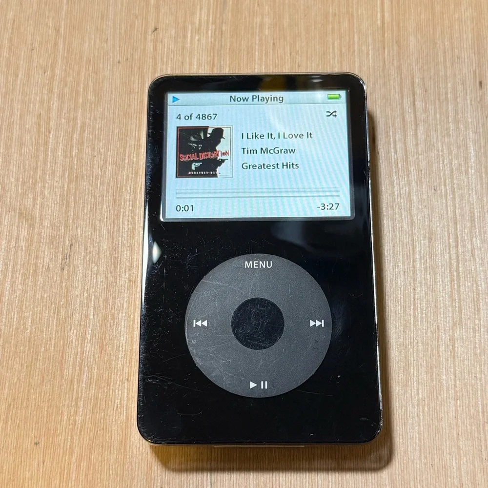 iPod Model:A1136 5thGen 80GB Blk Tested Good w/7233 Songs Good Battery Read Info - Picture 12 of 16